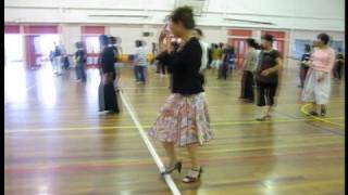 Achy Breaky Heart Line Dance Melanie Greenwood  Scalewings NZ 2008 [upl. by Sternlight]