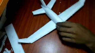 How to make an airplane out of Styrofoam [upl. by Petronille]