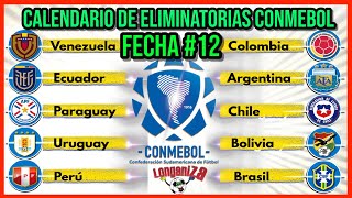 CALENDARIO FECHA 12 ELIMINATORIAS SUDAMERICANAS MUNDIAL 2026 [upl. by Demetrius455]