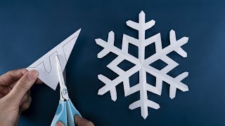 Paper Snowflakes 02  Easy Paper Snowflakes  How to make Snowflakes out of paper [upl. by Henigman]