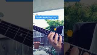 7 nation army guitar easy lesson shortsyoutubeshortsshortfeedguitartutorialguitarlessonsguitar [upl. by Yasu]