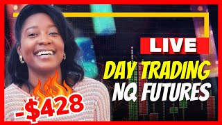 428 LOSS LIVE Day Trading Nasdaq Futures  Apex Trader Funding [upl. by Caneghem]