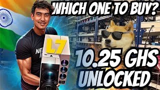 Antminer L7 Overclocking to over 1025 Ghs⚡️🔥 LtcDoge Asic Miner 🚀 Crypto Mining India Crypto [upl. by Sivia]