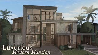 Bloxburg Luxurious Modern Mansion  Roblox Bloxburg  Speedbuild [upl. by Llertrac]