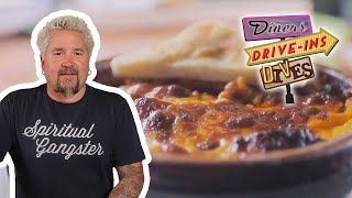 Guy Fieri Eats Bolognese Lasagna  Diners DriveIns and Dives  Food Network [upl. by Croix]