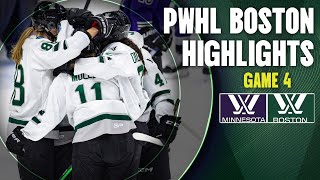 PWHL Finals Highlights Dramatic Double OT Ending Between Boston And Minnesota [upl. by Meece]