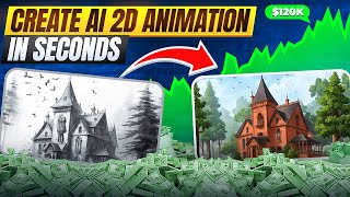 EARN 120k from YouTube by creating end to end 2D animation using Autodraft AI [upl. by Tecu]