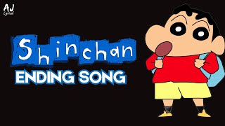 Shinchan Ending Song Hindi  Lyrical Video  AJNCM Lyrical [upl. by Areht]