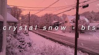 quotcrystal snowquot  bts but youre taking a walk on a snowy winter day [upl. by Assirahc]