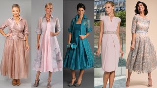 jj dresses for mother of the bride New Designs 2022  tea length mother of the bride dresses [upl. by Adnwahs255]