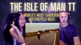 INSANE  Our Reaction to The Isle Of Man TT  Worlds Most Dangerous Motorcycle Race [upl. by Anai]