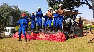 Babukisi Arts Group gumboots dance 😋😍 Eswatini number one of entertainment Kabala [upl. by Klusek158]