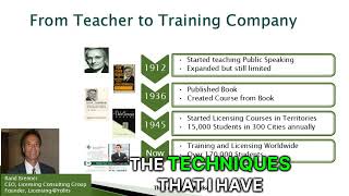 Scale Your Training Course Business  The Licensing Mindset  Dale Carnegie Story [upl. by Raimund]