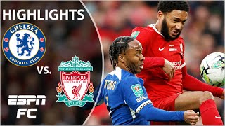 🚨EXTRA TIME THRILLER 🚨 Chelsea vs Liverpool  Carabao Cup Highlights  ESPN FC [upl. by Eimmelc351]