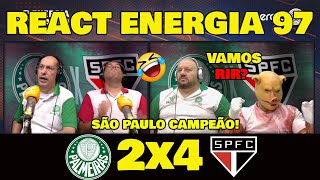 VAMOS RIR REAÇÕES ENERGIA 97  PALMEIRAS 2x4 SÃO PAULO quotPÊNALTISquot FINAL SUPER COPA DO REI [upl. by Leaper]