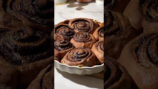 Chocolate Cinnamon Rolls baking homemade ytshort [upl. by Lauro]