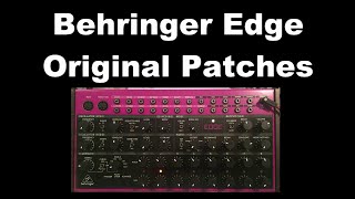 Behringer Edge Patches [upl. by Richela]