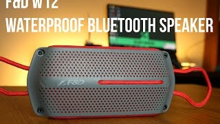 FampD W12 Waterproof Bluetooth Speaker Review [upl. by Kilam]