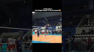 I think mens net hight should be increase 🔥🤔 mens volleyball youtubeshorts [upl. by Zosima58]