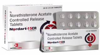 Nordart 15CR Tablets Norethisterone Acetate Controlled Release Tablets [upl. by Ardnek977]