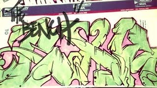 The Bench Exzer Graffiti Critique [upl. by Carlita529]