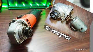 How to make a 12v Dc Handgrinder machine  using RS755 Motor [upl. by Ibmat]