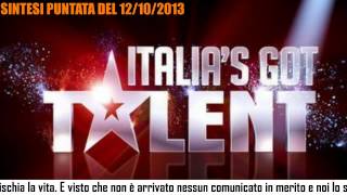 Italias Got Talent  12 ottobre 2013  Sintesi della quinta puntata su Canale 5 [upl. by Ahsikram689]