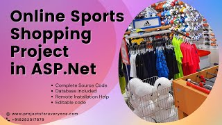 Online Sports Shopping Website Project in ASPNet with CNet amp Sql Server [upl. by Elburt]