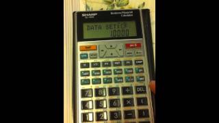 IRR calculation by fianacial calculator Sharp EL 735S [upl. by Lechner]