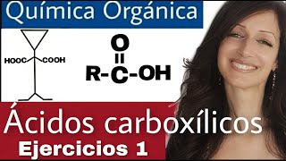 ACIDOS CARBOXILICOS  Ejercicios  QUIMICA ORGANICA [upl. by Valenba]