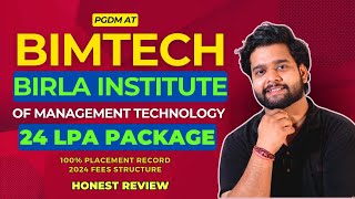 BIMTECH Birla Institute of Management Greater Noida Review PGDM Admission Fees Placement Alumni [upl. by Ingamar]