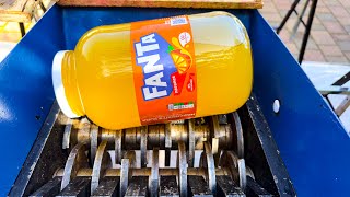 Breaking Fanta Bottles with Shredding Machine  ASMR [upl. by Notelrac464]