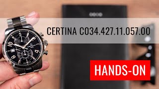 HANDSON Certina DS Podium Chronograph Automatic C0344271105700 [upl. by Ledeen]