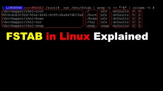 fstab in linux explained adding partitions in file system tableetcfstab Linux fstab field [upl. by Jsandye]