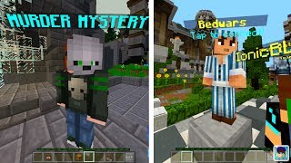 How to get Hypixel On Minecraft PE 11  Murder Mystery Server for mcpe 11 and BEDWARS SERVER [upl. by Eugene]