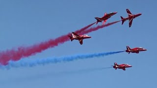 RIAT 2014 RAF Red Arrows Congratulations on your 50th Display season [upl. by Ayocal]