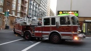 San Francisco Fire Department  Jones St amp Post St San Francisco California [upl. by Sturrock]