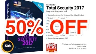 Bitdefender Total Security 2017  50 Discount Coupon Codes [upl. by Anelad]