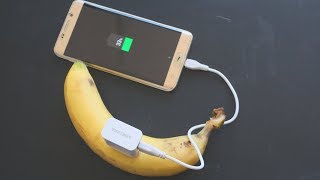 DIY How To Charge Your Mobile With Banana TRICK [upl. by Mariel]