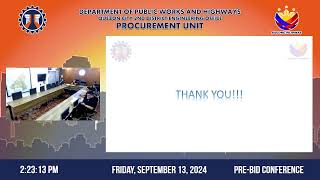 Procurement Livestream for DPWH Quezon City 2nd DEO on Sep 13 2024 [upl. by Evelc713]