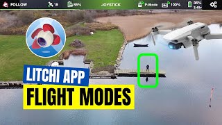 Mavic Mini Litchi App Flight Modes Follow Me Panorama 360 Orbit Focus Mode and Active Track [upl. by Enileuqaj]