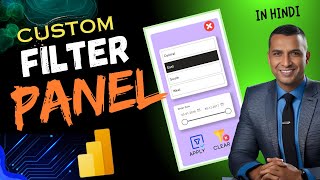 How to create a custom Slicer  Creating a Custom Filter Panel in Power BI [upl. by Rybma]