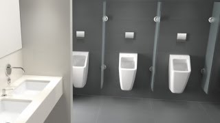 Villeroy amp Boch  Architectura Urinal AnimationDE [upl. by Zorina]