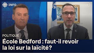 « Renforcer les contrôles et la laïcité »  entrevue avec le ministre JeanFrançois Roberge [upl. by Pinette]