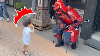 SAMURAI MANNEQUIN PRANK in JAPAN 22  Asakusa Tokyo [upl. by Asenab]