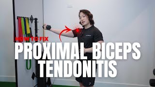 Fix Proximal Biceps Tendinitis  long head biceps time under tension exercises for full recovery [upl. by Elram952]