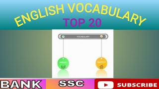 IBPS RRB CLERK PO EXAM 2024  ENGLISH TOP 20 VOCABULARY [upl. by Larry]