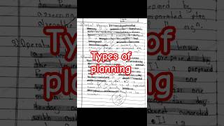 Types of Planning  Strategic Planning Operational Planning Contingency Planning [upl. by Gobert129]