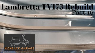 Fitting lambretta legshield rubbers TV175 rebuild part 16 [upl. by Niels]