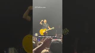 Fan rushes stage grabs mic during Summer of 69 Bryan Adams unfazed Shorts [upl. by Donoghue]